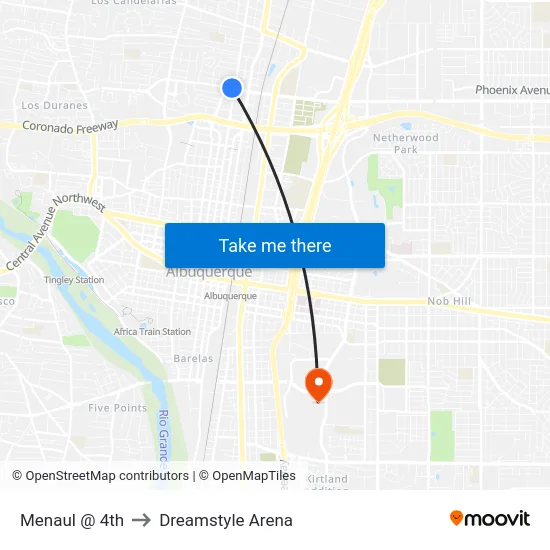 Menaul @ 4th to Dreamstyle Arena map
