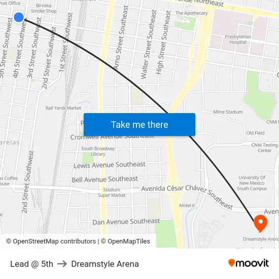 Lead @ 5th to Dreamstyle Arena map