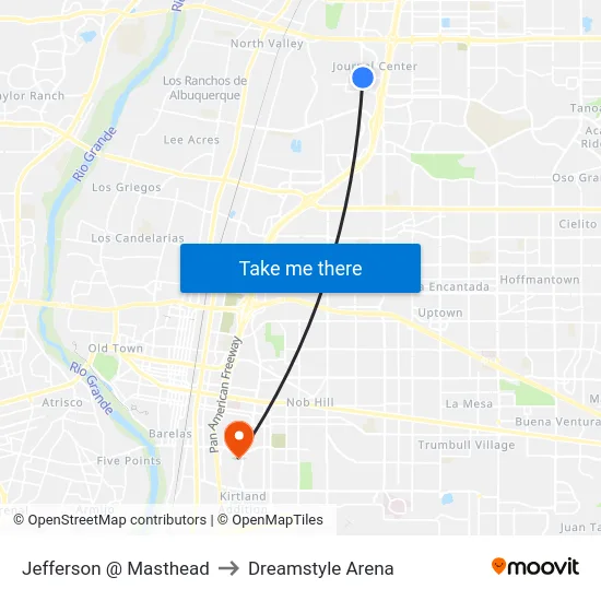 Jefferson @ Masthead to Dreamstyle Arena map