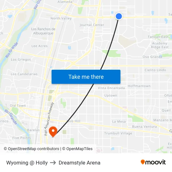 Wyoming @ Holly to Dreamstyle Arena map