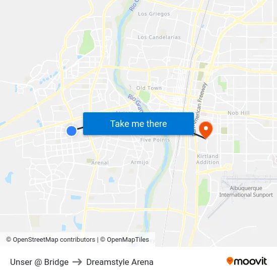 Unser @ Bridge to Dreamstyle Arena map