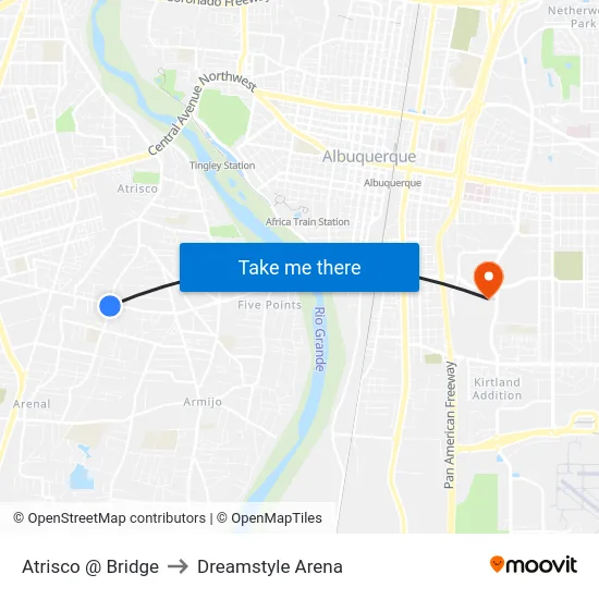 Atrisco @ Bridge to Dreamstyle Arena map