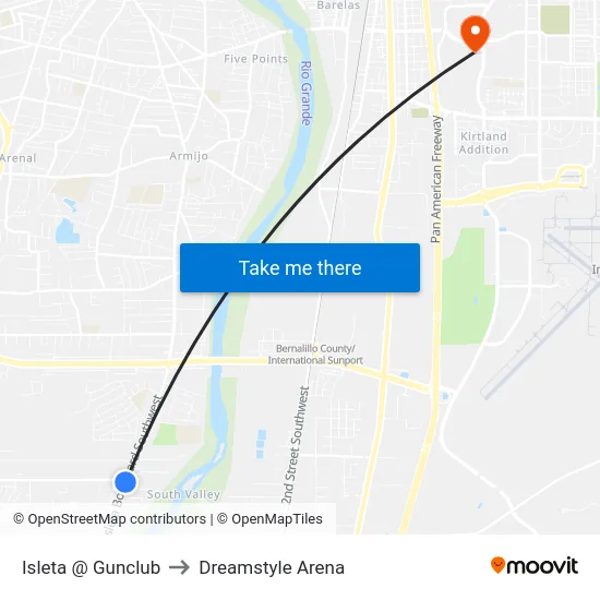 Isleta @ Gunclub to Dreamstyle Arena map