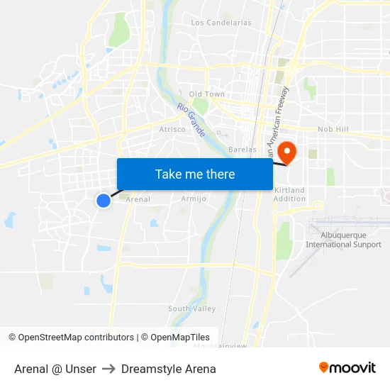 Arenal @ Unser to Dreamstyle Arena map