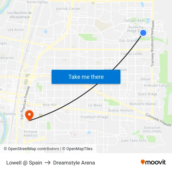 Lowell @ Spain to Dreamstyle Arena map