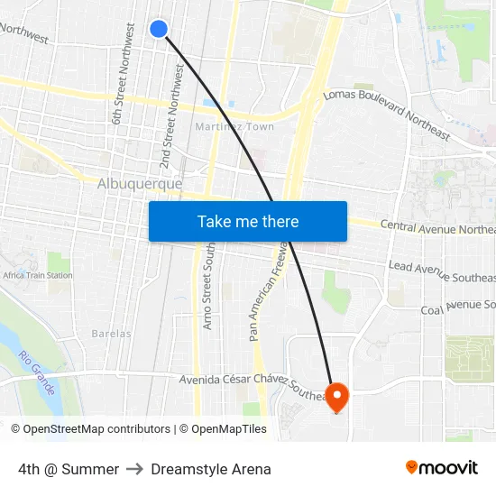 4th @ Summer to Dreamstyle Arena map