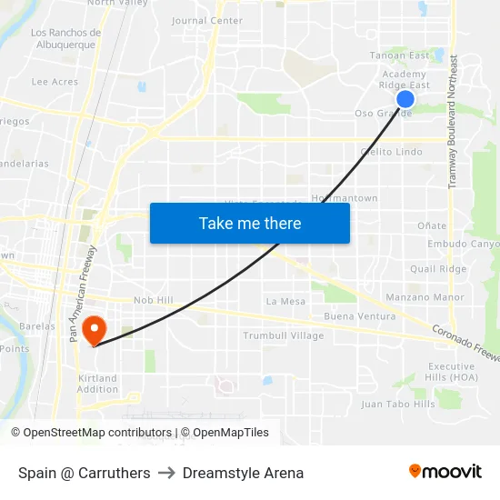 Spain @ Carruthers to Dreamstyle Arena map
