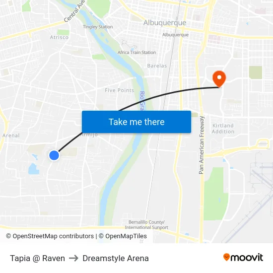 Tapia @ Raven to Dreamstyle Arena map