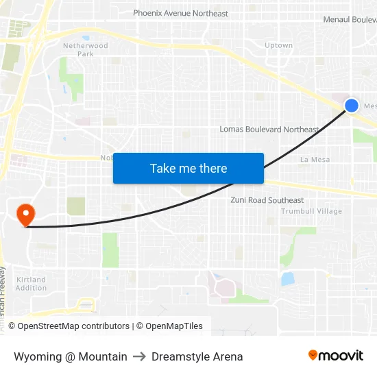 Wyoming @ Mountain to Dreamstyle Arena map