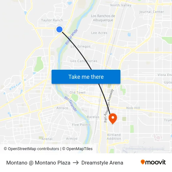 Monta O @ Montano Plaza to Dreamstyle Arena map