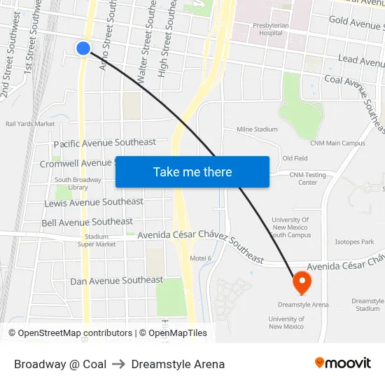 Broadway @ Coal to Dreamstyle Arena map