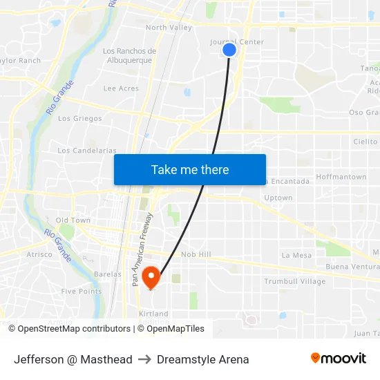 Jefferson @ Masthead to Dreamstyle Arena map
