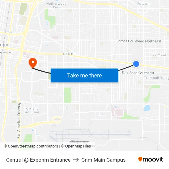 Central @ Exponm Entrance to Cnm Main Campus map