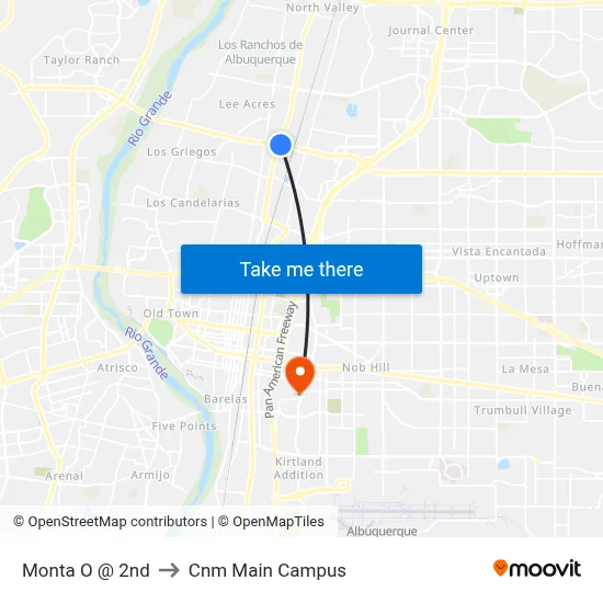 Monta O @ 2nd to Cnm Main Campus map