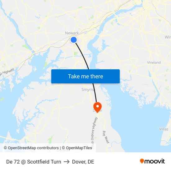 De 72 @ Scottfield Turn to Dover, DE map