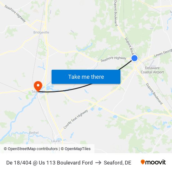 De 18/404 @ Us 113 Boulevard Ford to Seaford, DE map