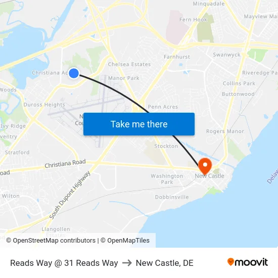 Reads Way @ 31 Reads Way to New Castle, DE map