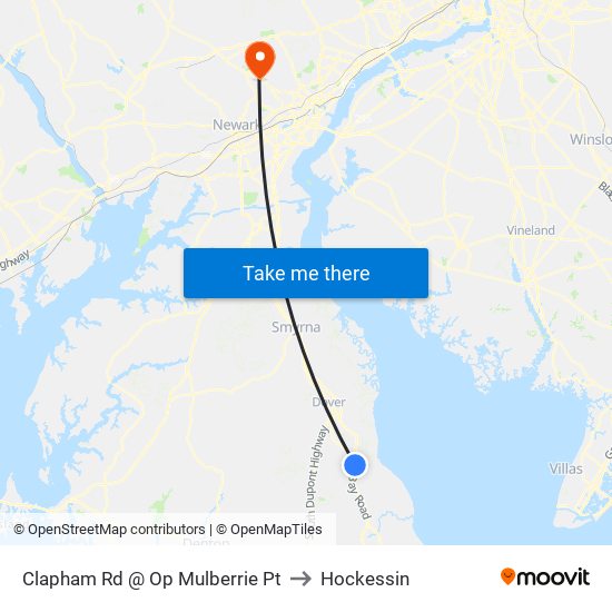 Clapham Rd @ Op Mulberrie Pt to Hockessin map