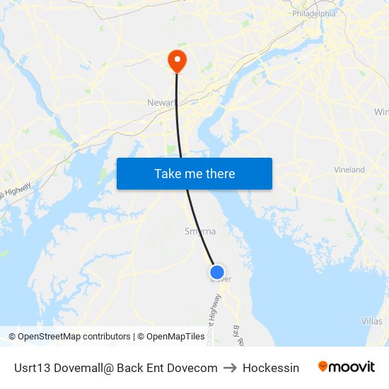 Usrt13 Dovemall@ Back Ent Dovecom to Hockessin map