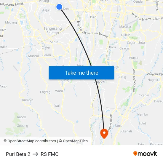 Puri Beta 2 to RS FMC map