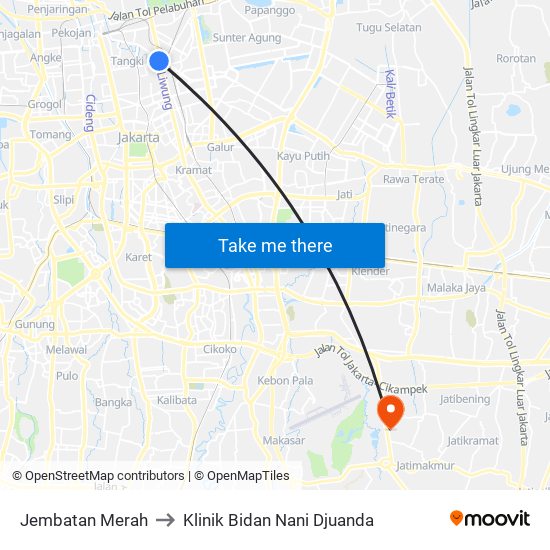 Jembatan Merah to Klinik Bidan Nani Djuanda map