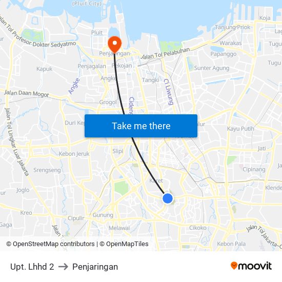 Upt. Lhhd 2 to Penjaringan map