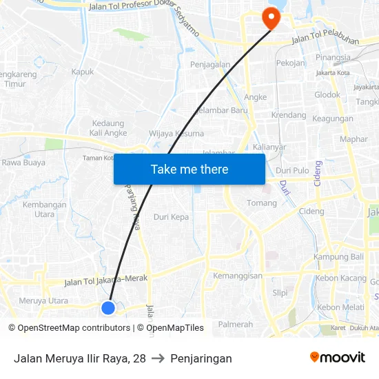 Jalan Meruya Ilir Raya, 28 to Penjaringan map