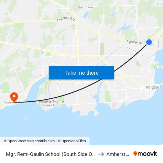 Mgr. Remi-Gaulin School (South Side Of Virginia) to Amherstview map