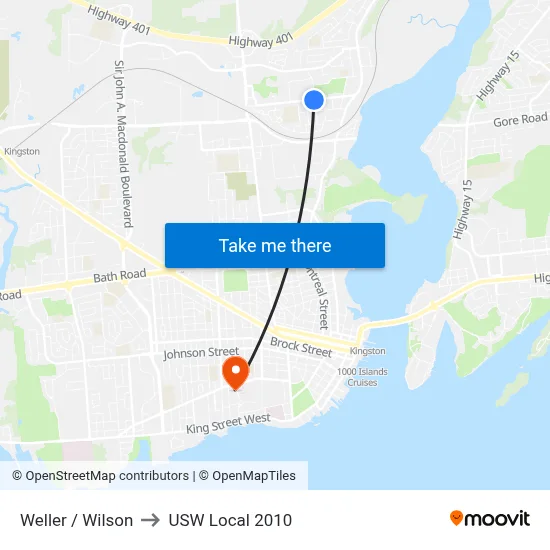 Weller / Wilson to USW Local 2010 map
