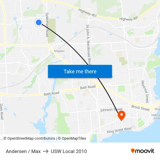 Andersen / Max to USW Local 2010 map