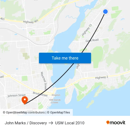 John Marks / Discovery to USW Local 2010 map