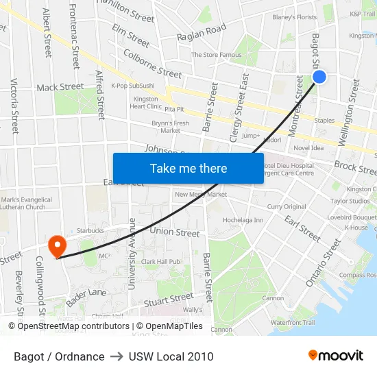 Bagot / Ordnance to USW Local 2010 map