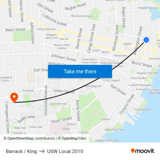 Barrack / King to USW Local 2010 map