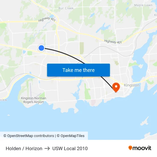 Holden / Horizon to USW Local 2010 map