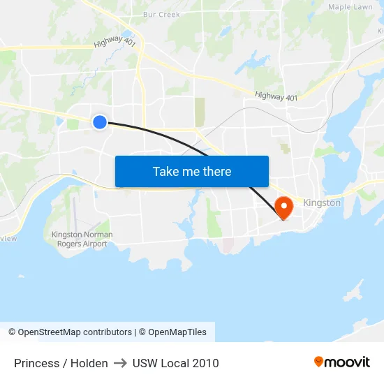 Princess / Holden to USW Local 2010 map