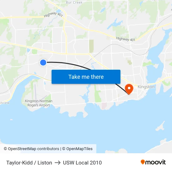 Taylor-Kidd / Liston to USW Local 2010 map