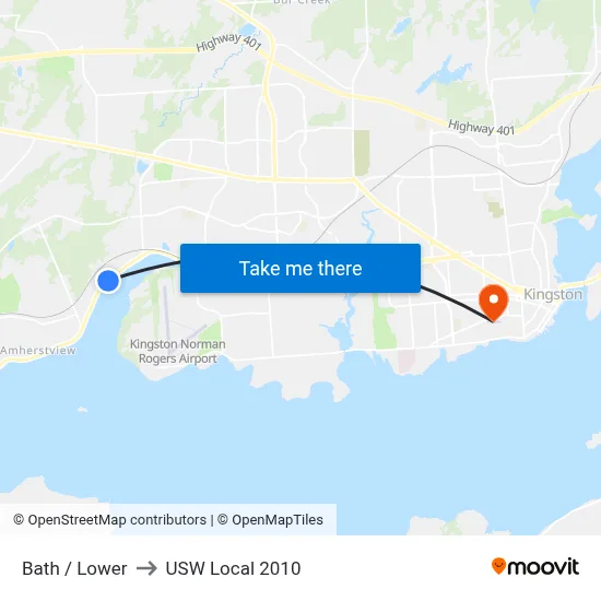 Bath / Lower to USW Local 2010 map