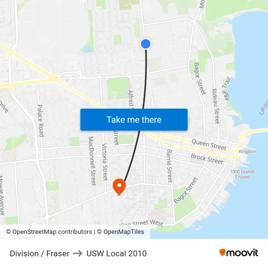 Division / Fraser to USW Local 2010 map