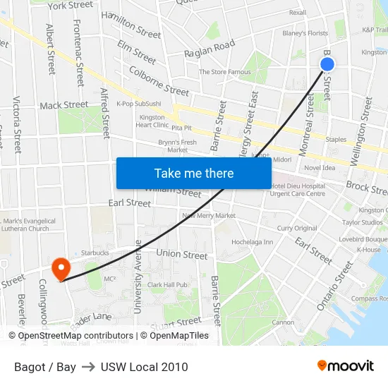 Bagot / Bay to USW Local 2010 map