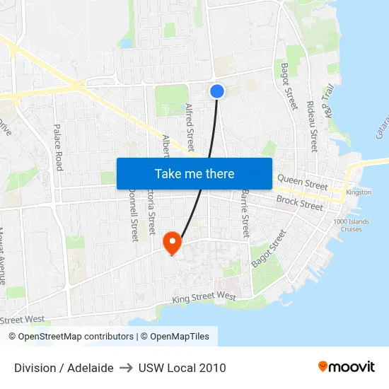 Division / Adelaide to USW Local 2010 map