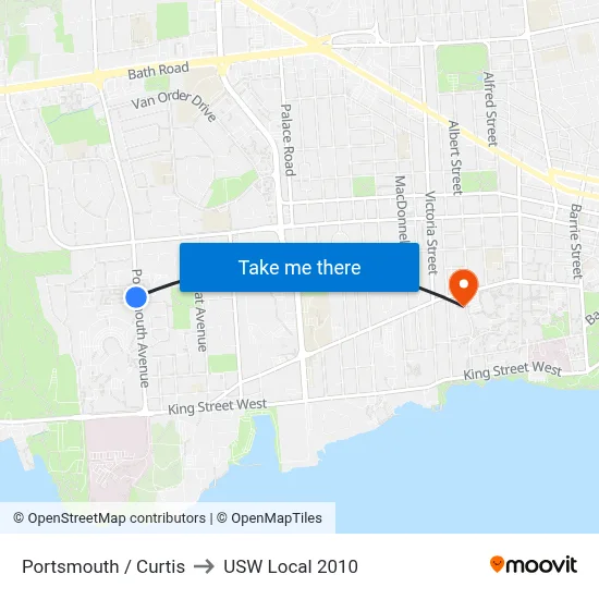 Portsmouth / Curtis to USW Local 2010 map