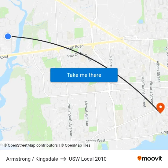 Armstrong / Kingsdale to USW Local 2010 map