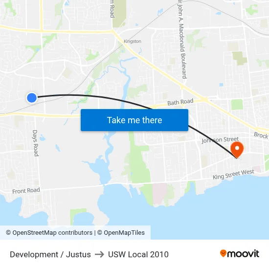 Development / Justus to USW Local 2010 map