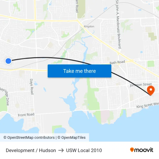 Development / Hudson to USW Local 2010 map