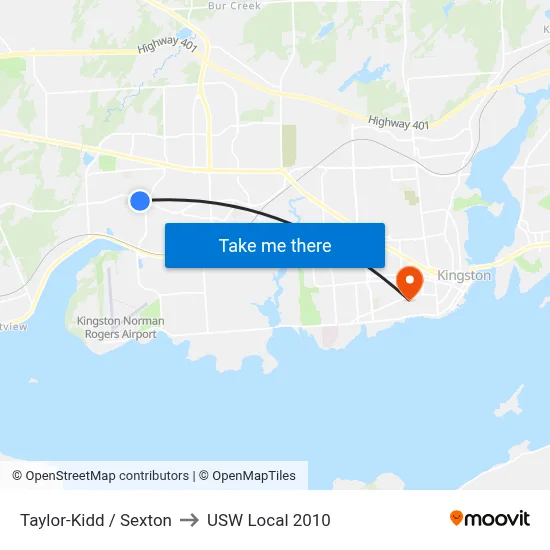 Taylor-Kidd / Sexton to USW Local 2010 map