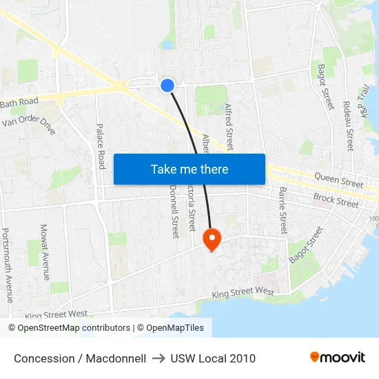 Concession / Macdonnell to USW Local 2010 map