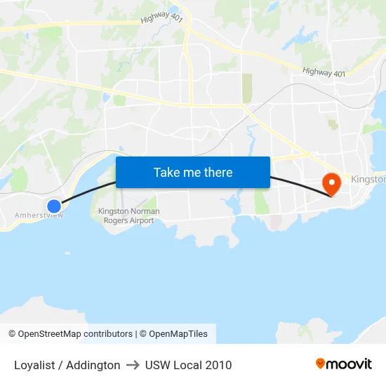Loyalist / Addington to USW Local 2010 map