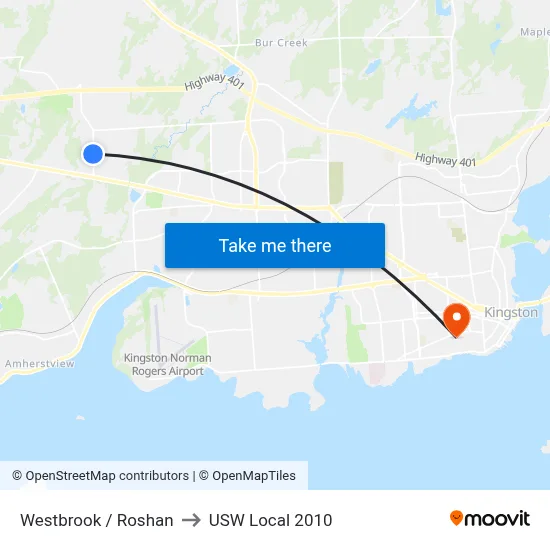 Westbrook / Roshan to USW Local 2010 map