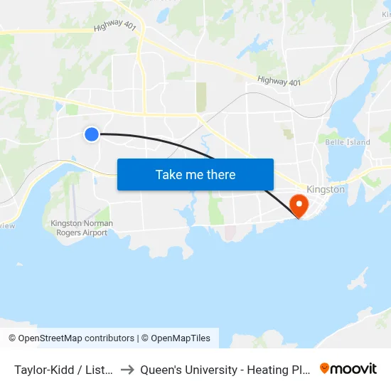 Taylor-Kidd / Liston to Queen's University - Heating Plant map