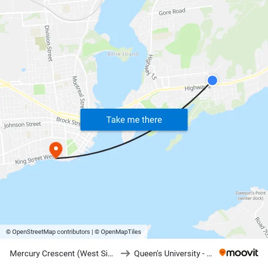 Craftsman / Mercury to Queen's University - Heating Plant map